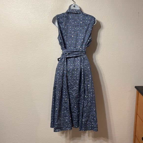 Nic+Zoe Beach Chair Tie Waist Midi Dress Large - Picture 7 of 7